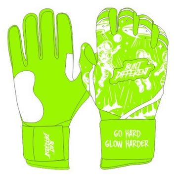 Go Hard Glow Harder Batting Gloves - Green