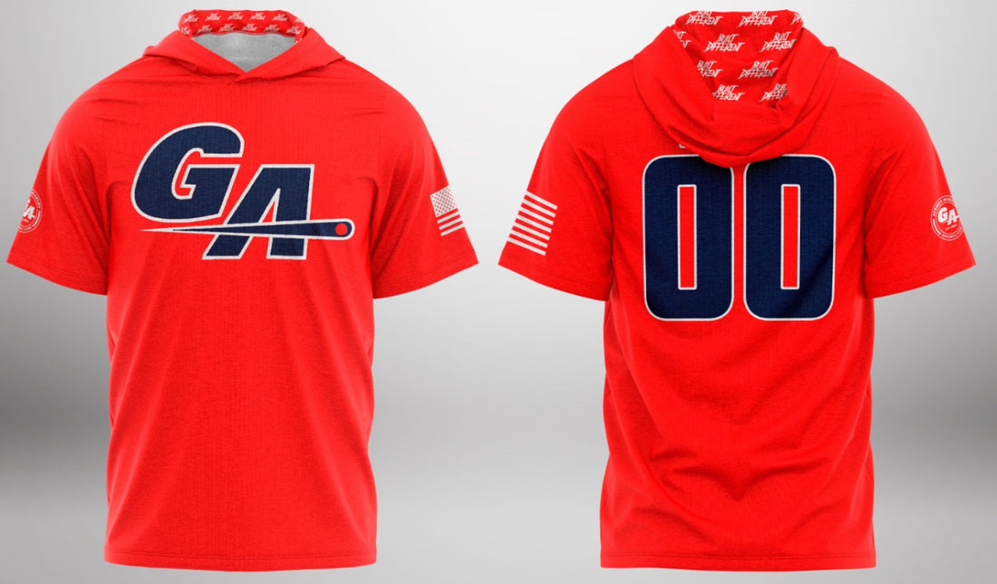Georgia Academy Baseball Short Sleeve Hoodie Tee
