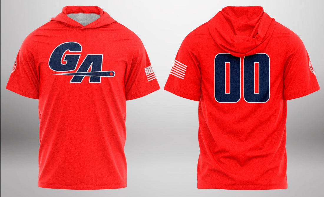 Georgia Academy Baseball Short Sleeve Hoodie Tee